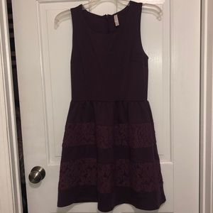 Purple flowered dress